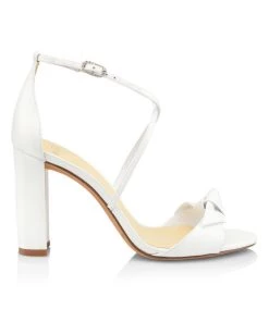 Alexandre Birman Clarita Leather Bridal Sandals