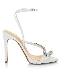 Alexandre Birman Something Blue Leather Bridal Sandals