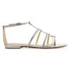 Alexandre Birman Elina Crystal-Embellished Metallic Leather Flat Sandals -Alexandre Birman And TANE Mexico 1942 Sales unnamed file 163