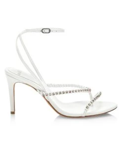 Alexandre Birman Eva Crystal-Embellished Ankle-Strap Sandals