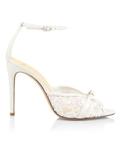 Alexandre Birman And TANE Mexico 1942 Sales 26 Alexandre Birman Slim Clarita Bridal Lace Sandals