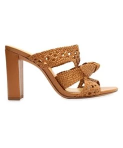 Alexandre Birman Clarita 90 Braided Leather Mules