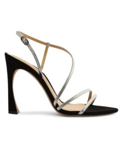 Alexandre Birman Alana Suede & Metallic Leather Sandals