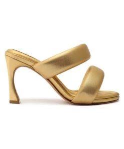 Alexandre Birman Lilla Metallic Leather Sandals