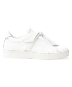 Alexandre Birman Clarita Bow Leather Sneakers