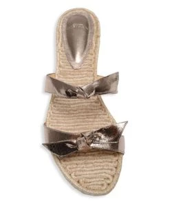 Alexandre Birman Clarita Bow Metallic Leather Flat Sandals -Alexandre Birman And TANE Mexico 1942 Sales unnamed file 374