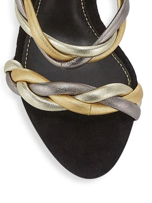 Alexandre Birman Selena Metallic Leather Braided Sandals 6 Alexandre Birman Selena Metallic Leather Braided Sandals - Image 4