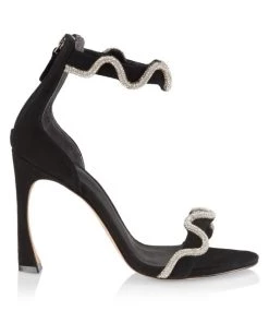 Alexandre Birman Lori Embellished Suede Sandals