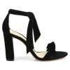Alexandre Birman Clarita Bow Suede Sandals Black