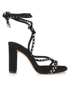 Alexandre Birman Donna Suede Ankle-Wrap Sandals