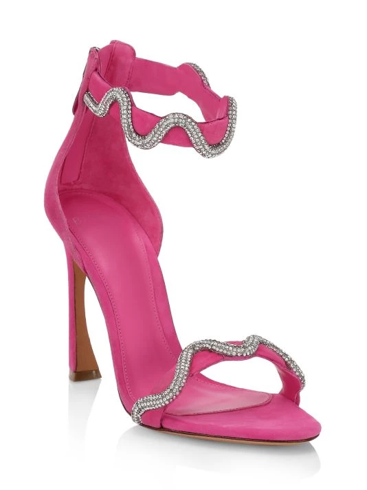 Alexandre Birman Lori Suede Embellished Sandals 4 Alexandre Birman Lori Suede Embellished Sandals - Image 2