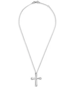 TANE Mexico 1942 Korsa Cross Sterling Silver Pendant Necklace For Men