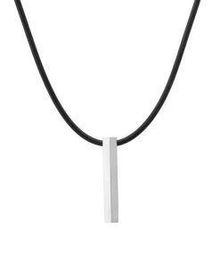 TANE Mexico 1942 Bolt Sterling Silver Vertical Pendant Necklace For Men