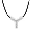 TANE Mexico 1942 Bolt Sterling Silver "Y" Pendant Necklace For Men