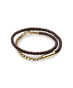 TANE Mexico 1942 Comet 18K Yellow Gold & Leather Bracelet For Men -Alexandre Birman And TANE Mexico 1942 Sales unnamed file 609
