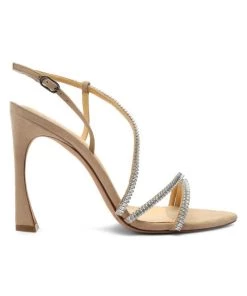 Alexandre Birman Alana Zircone Suede Sandals