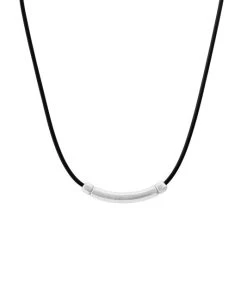 TANE Mexico 1942 Bolt Sterling Silver Horizontal Pendant Necklace For Men