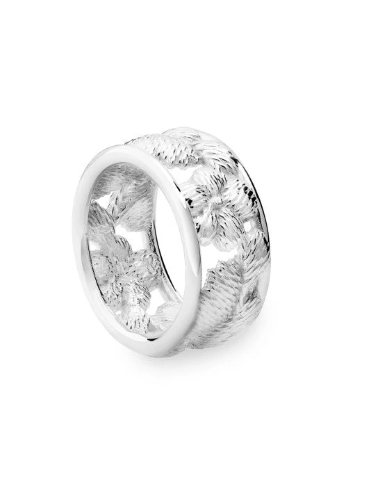 TANE Mexico 1942 Bordados Sterling SIlver Flower Ring 5 TANE Mexico 1942 Bordados Sterling SIlver Flower Ring - Image 3