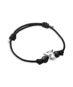 Alexandre Birman And TANE Mexico 1942 Sales 50 TANE Mexico 1942 Jaguar Head Agate Adjustable Bracelet For Men