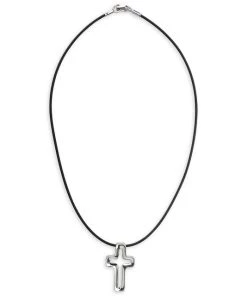 TANE Mexico 1942 Volta Cross Sterling Silver Pendant Necklace For Men