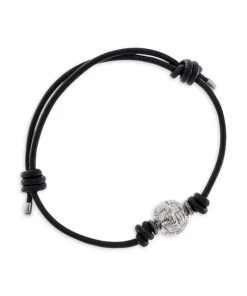 TANE Mexico 1942 Woven Sphere Sterling Silver Charm Bracelet For Men