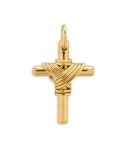 TANE Mexico 1942 Greek Cross 18K Yellow Gold Pendant For Men